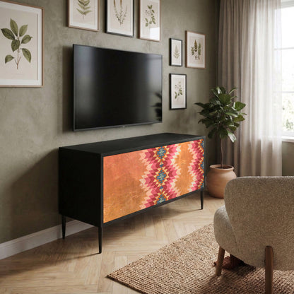 INDIAN FOLK Kompakt TV-bänk med 2 dörrar