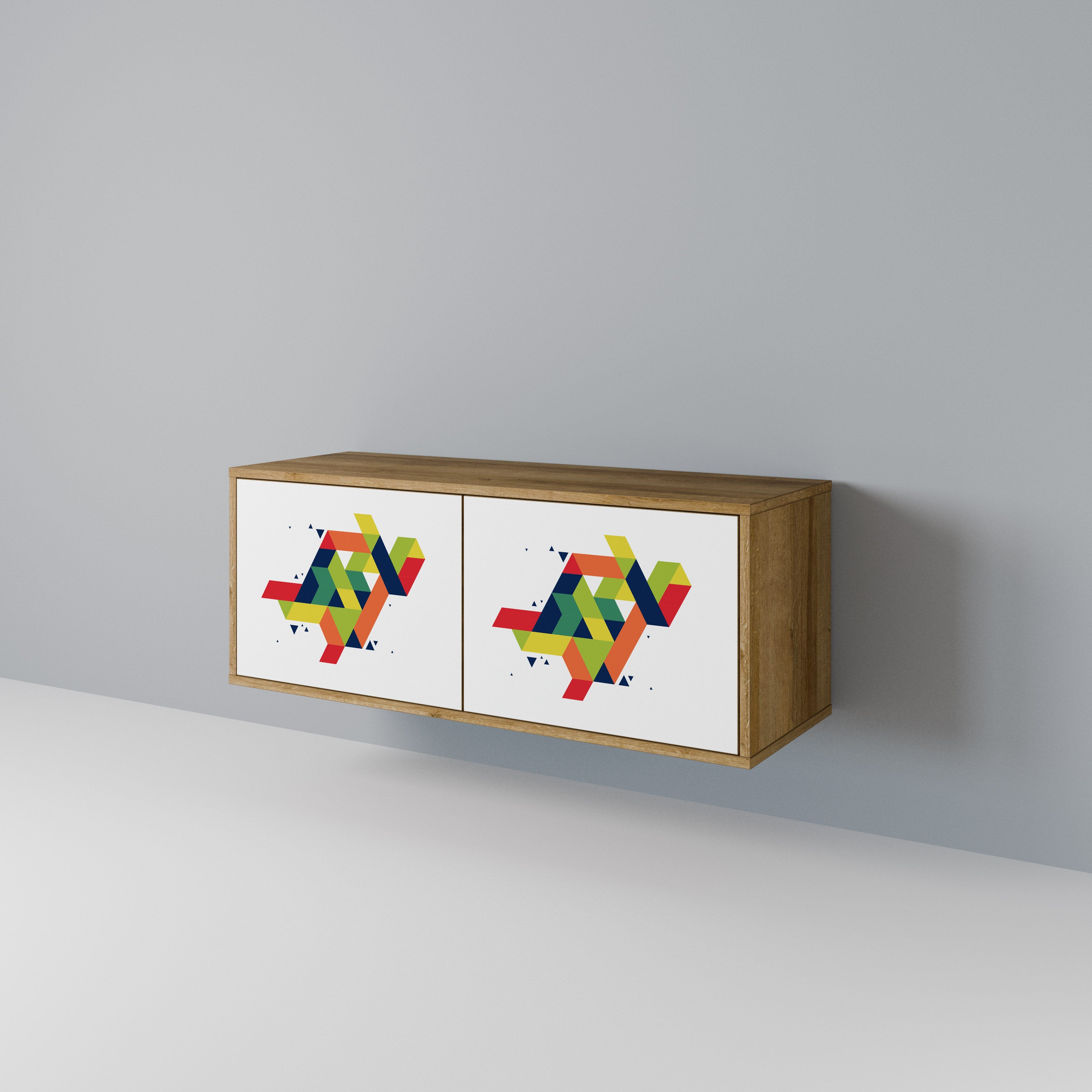 FUTURE SIGN Compact 2-Door TV Cabinet