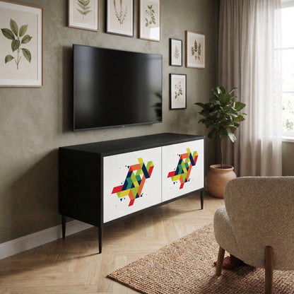 FUTURE SIGN Kompakt TV-bänk med 2 dörrar