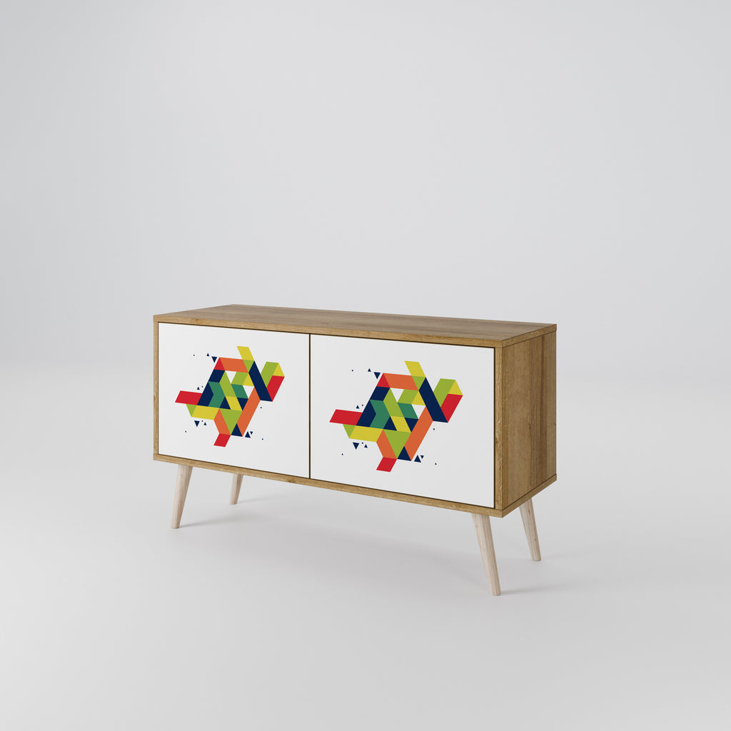 FUTURE SIGN Kompakt TV-bänk med 2 dörrar