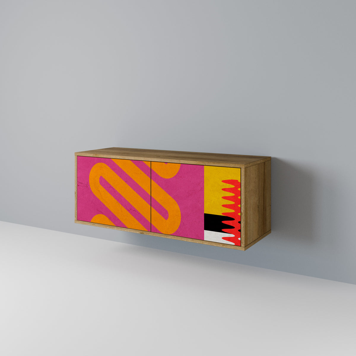 VIVID ART Kompakt TV-bänk med 2 dörrar