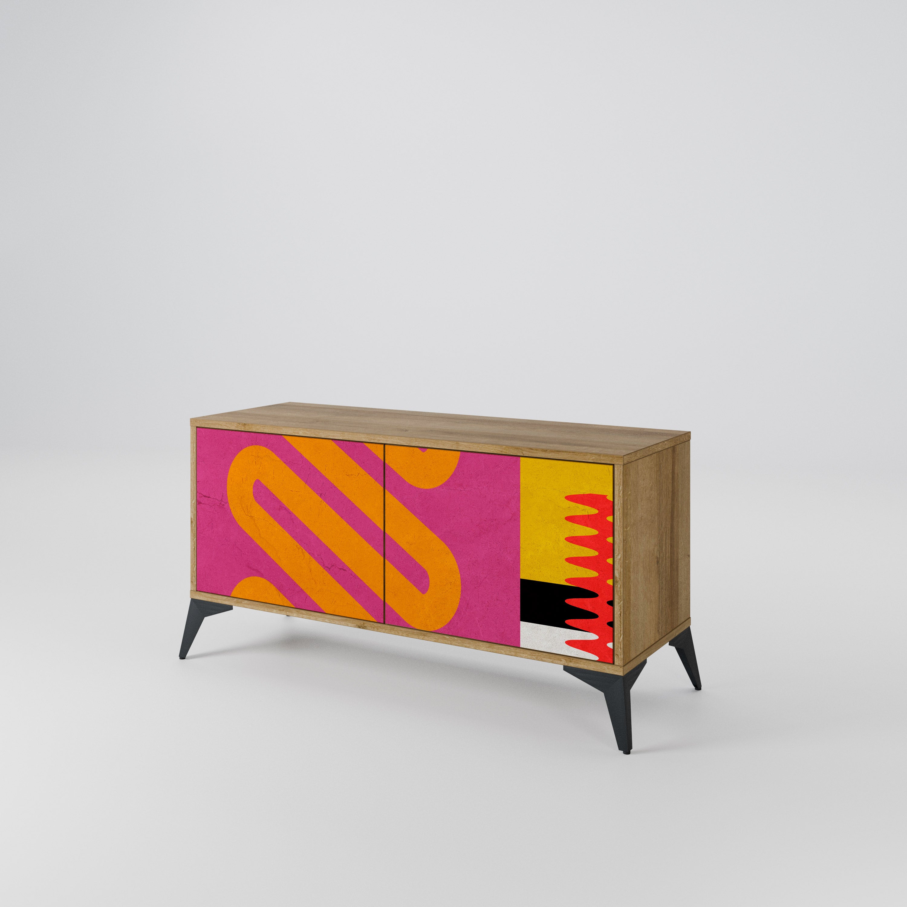 VIVID ART Kompakt TV-bänk med 2 dörrar