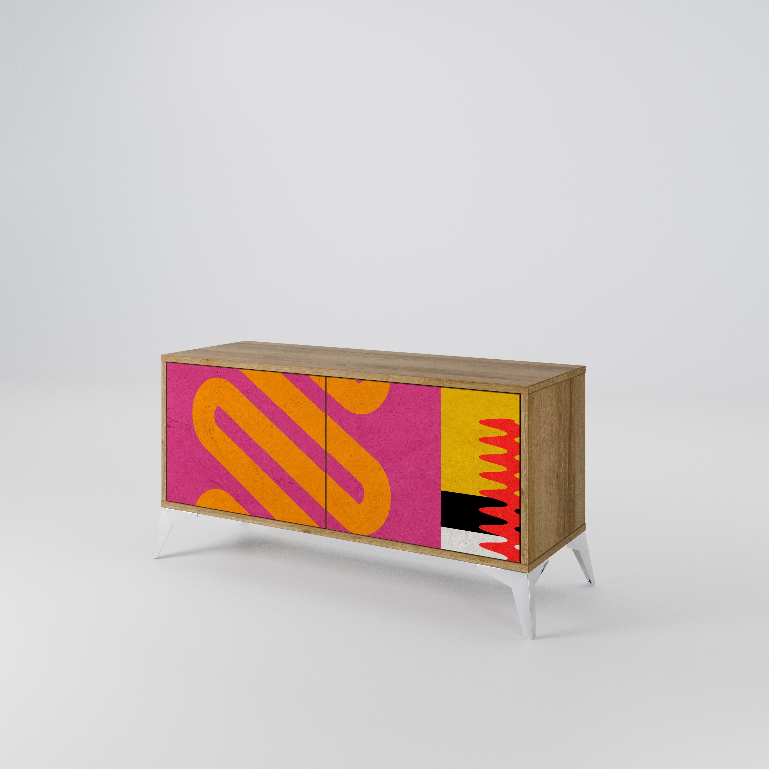 VIVID ART Kompakt TV-bänk med 2 dörrar