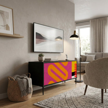 VIVID ART Kompakt TV-bänk med 2 dörrar