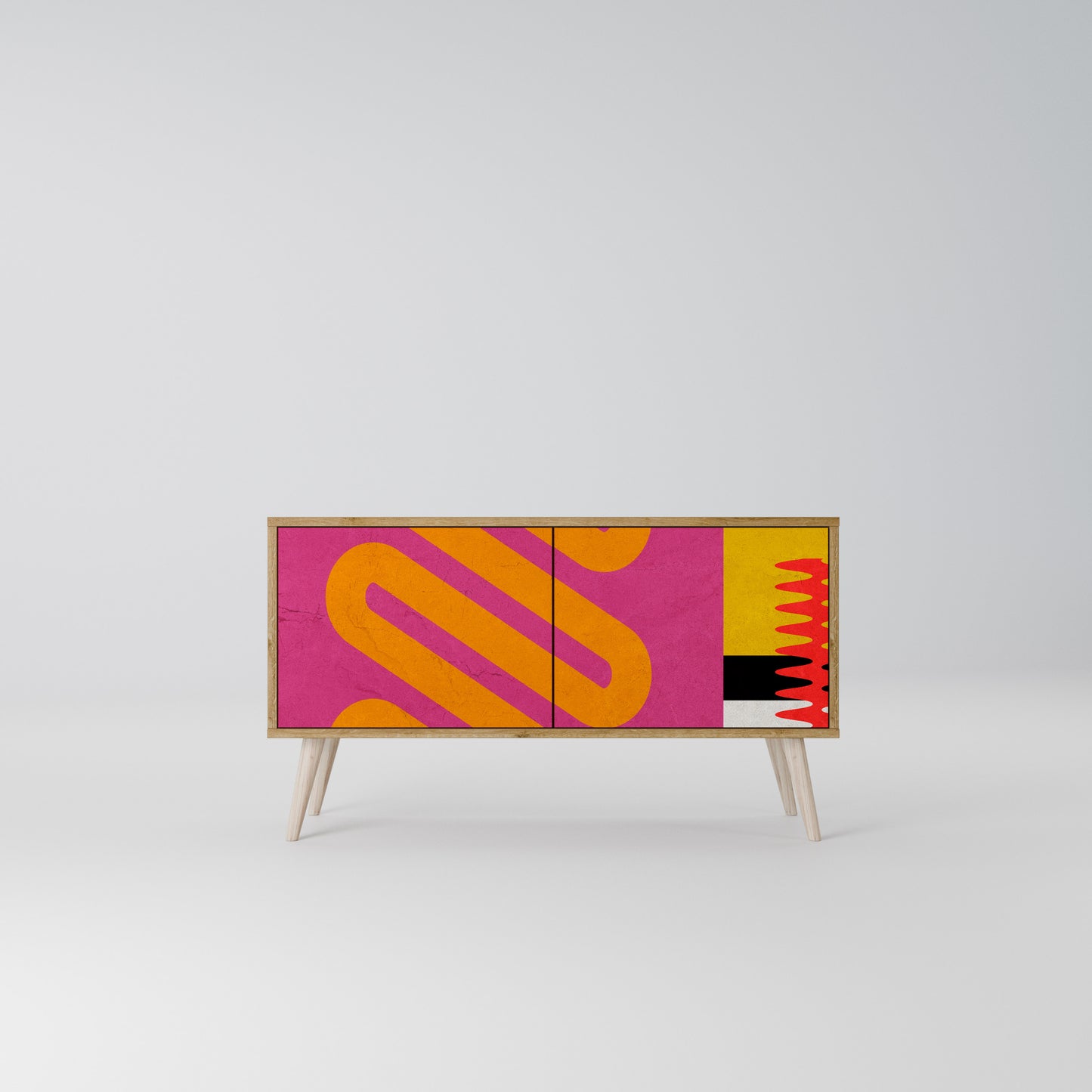 VIVID ART Kompakt TV-bänk med 2 dörrar