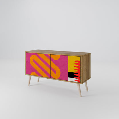 VIVID ART Kompakt TV-bänk med 2 dörrar