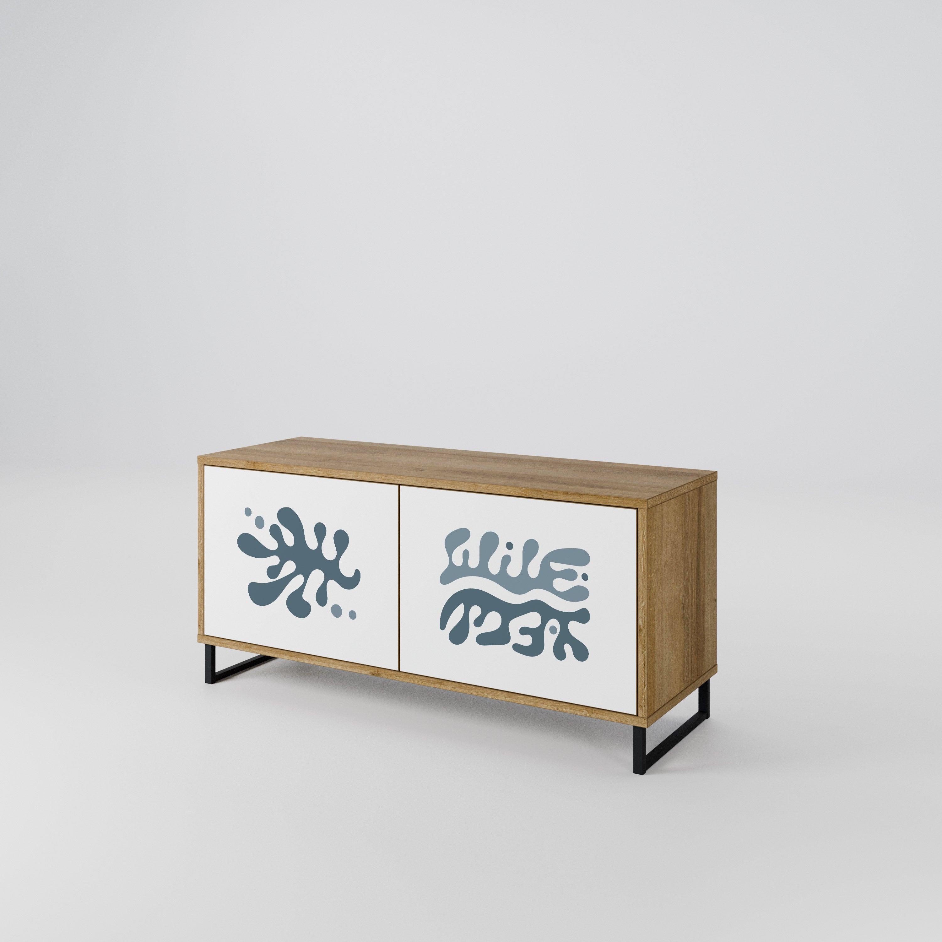 WONDERLAND VEGETATION Kompakt TV-skåp med 2 dörrar