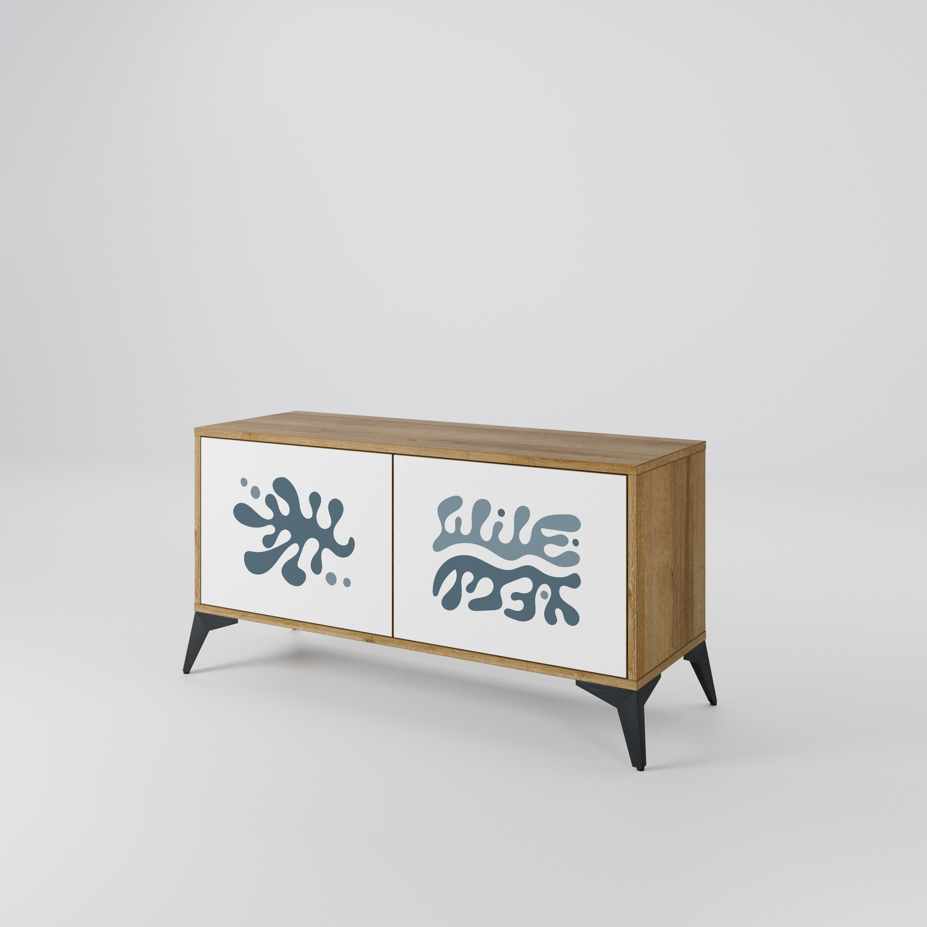 WONDERLAND VEGETATION Kompakt TV-skåp med 2 dörrar