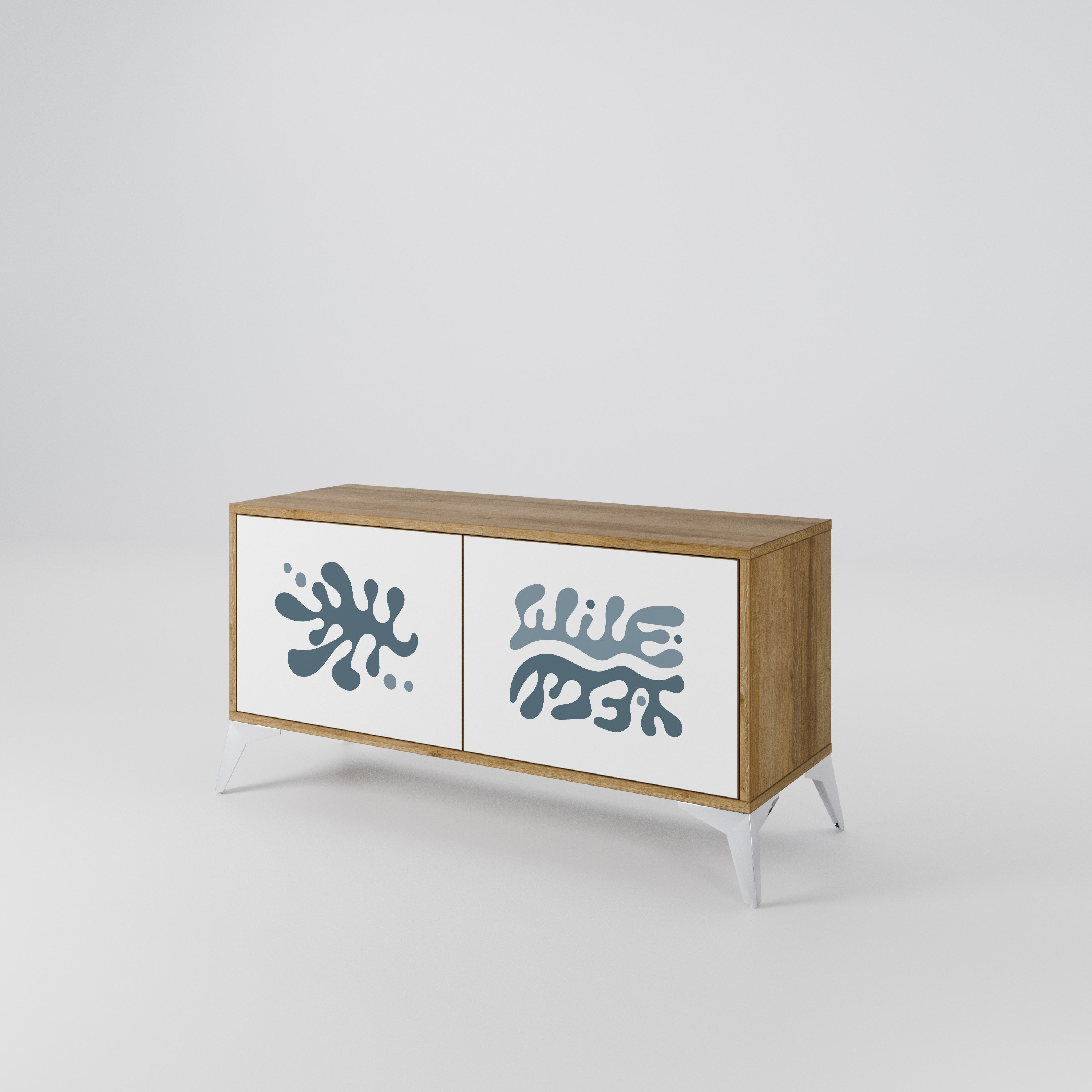 WONDERLAND VEGETATION Kompakt TV-skåp med 2 dörrar