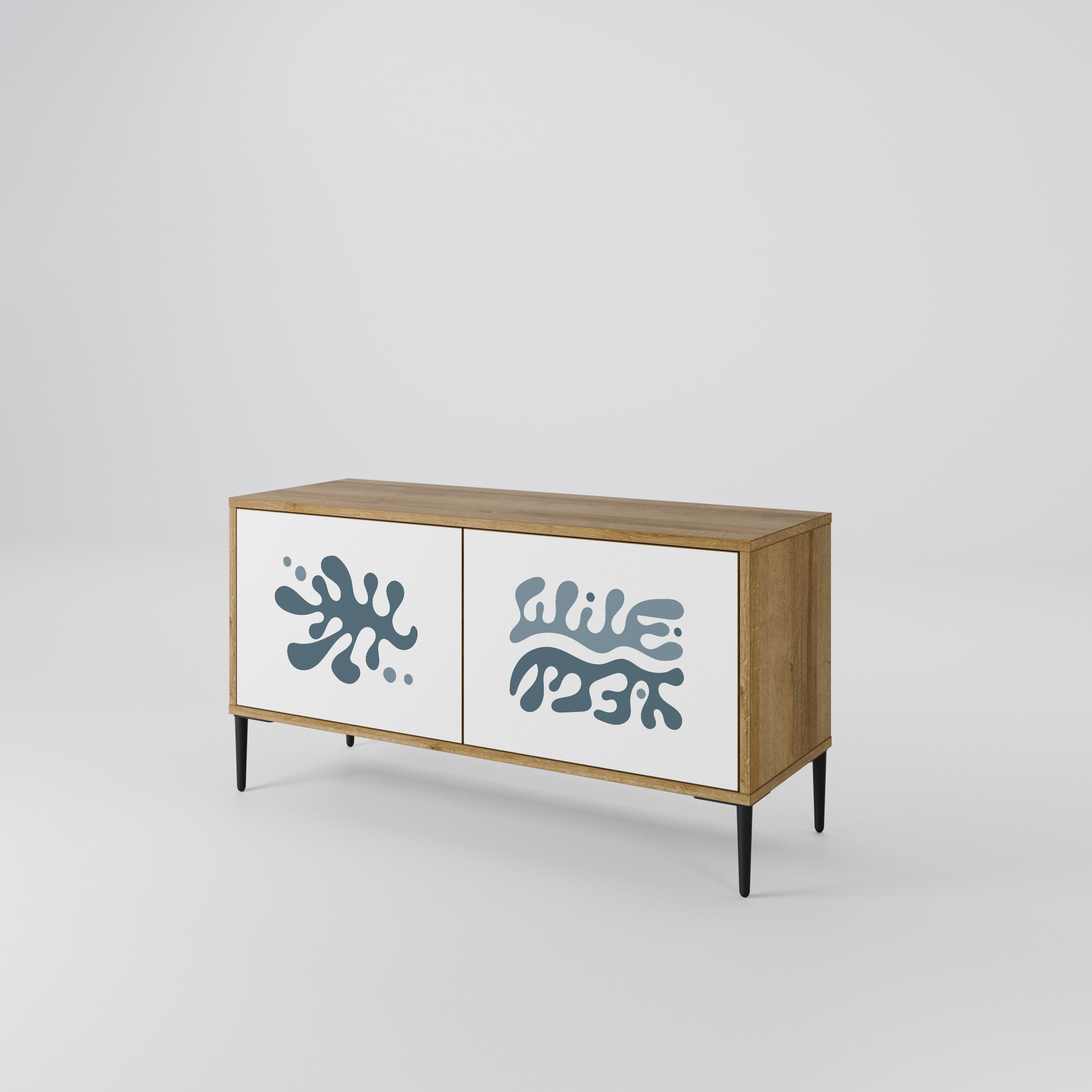 WONDERLAND VEGETATION Kompakt TV-skåp med 2 dörrar