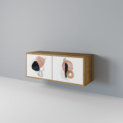 COLORFUL SHAPES Kompakt TV-bänk med 2 dörrar