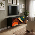 COLORFUL STRANDS Kompakt TV-bänk med 2 dörrar