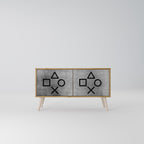 GAMER CHOICE Compact 2-Door TV Cabinet