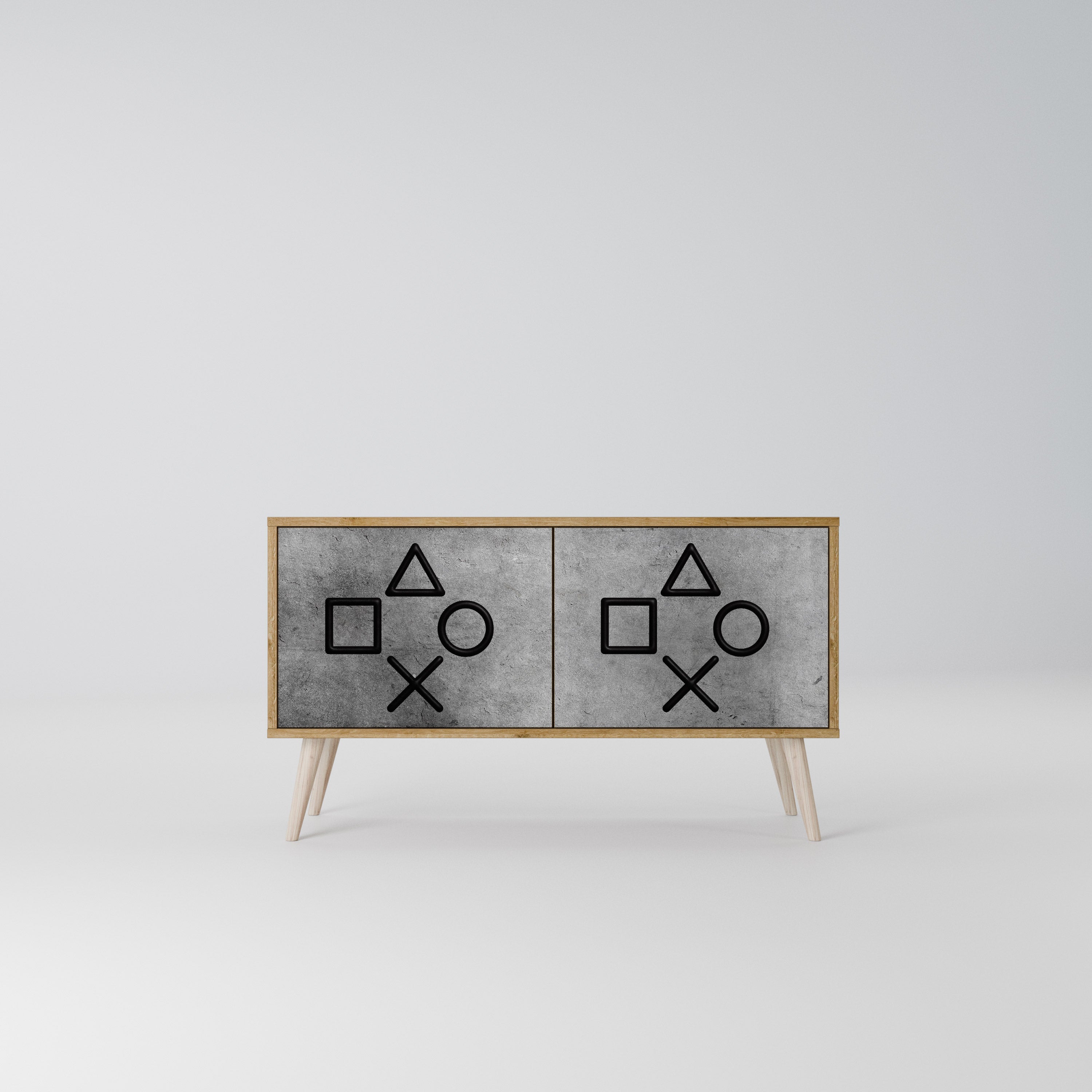 GAMER CHOICE Compact 2-Door TV Cabinet