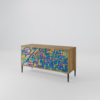 MEMORIES MAP Compact 2-Door TV Cabinet