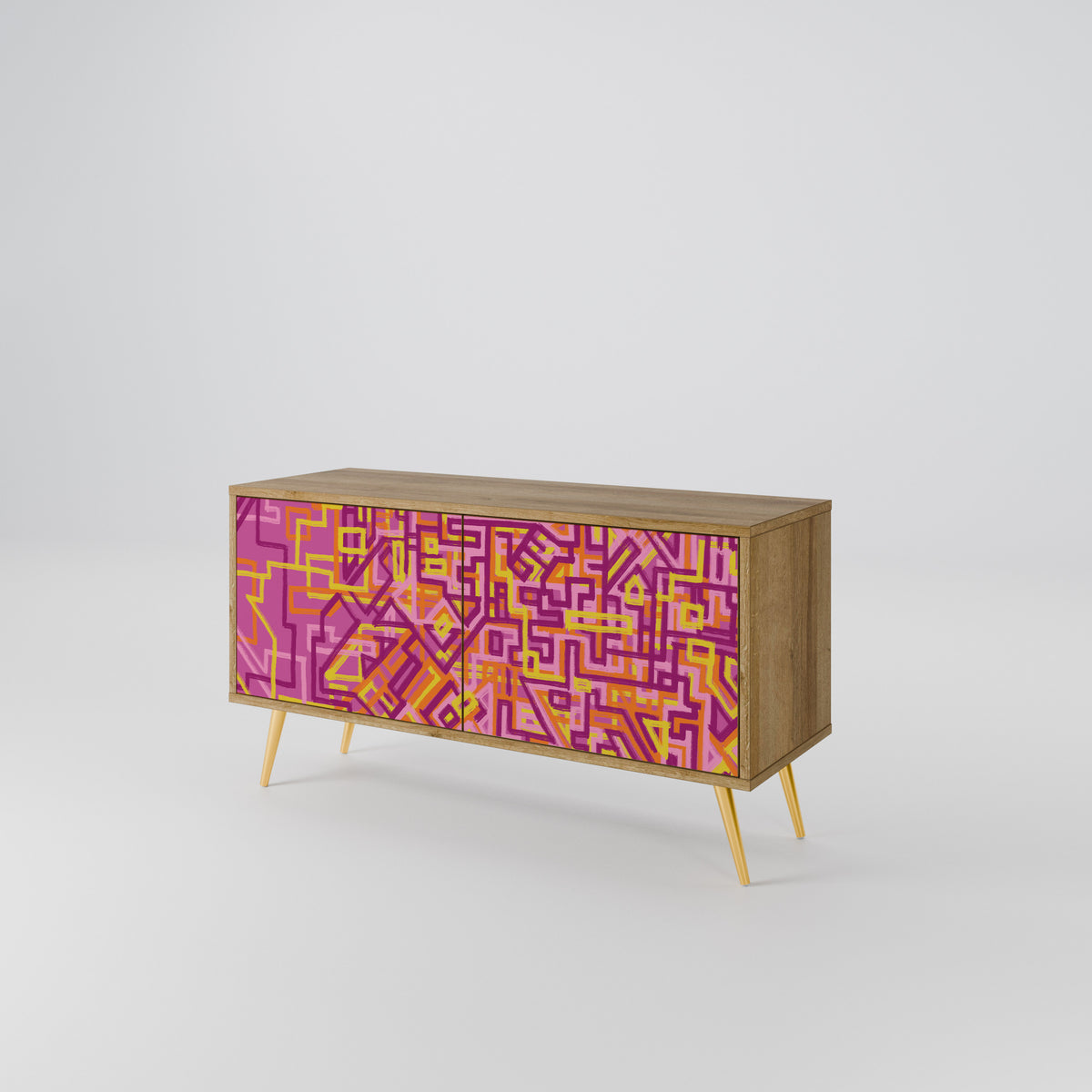 LOVELY MEMORIES Compact 2-Door TV Cabinet