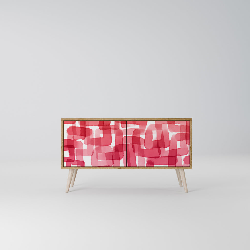 KALEIDOSCOPIC CUBISM Kompakt TV-bänk med 2 dörrar