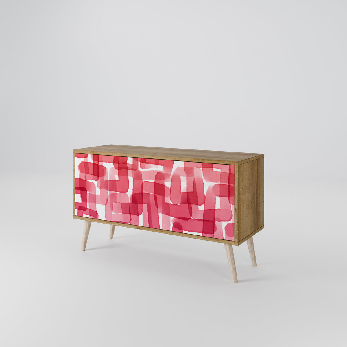 KALEIDOSCOPIC CUBISM Kompakt TV-bänk med 2 dörrar