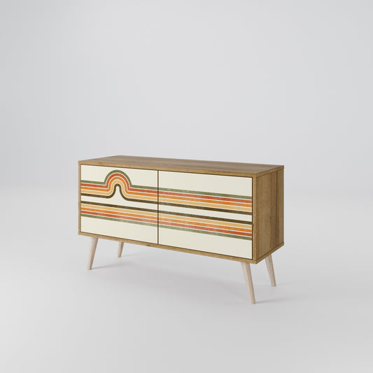EXCEPTIONAL STREAM Compact 2-Door TV Cabinet