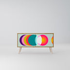 SYMPHONY OF COLORS Kompakt TV-bänk med 2 dörrar