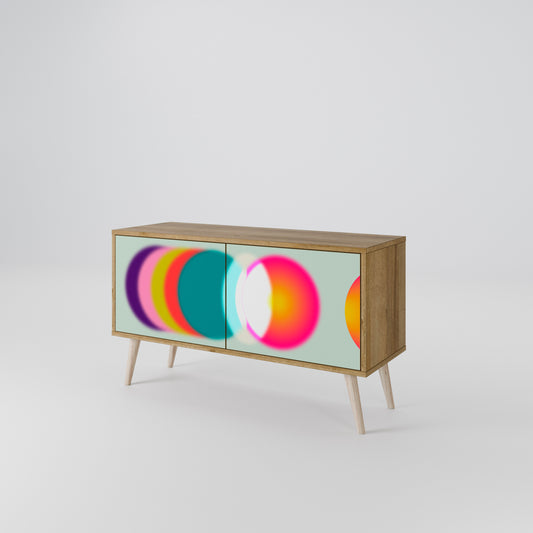SYMPHONY OF COLORS Kompakt TV-bänk med 2 dörrar