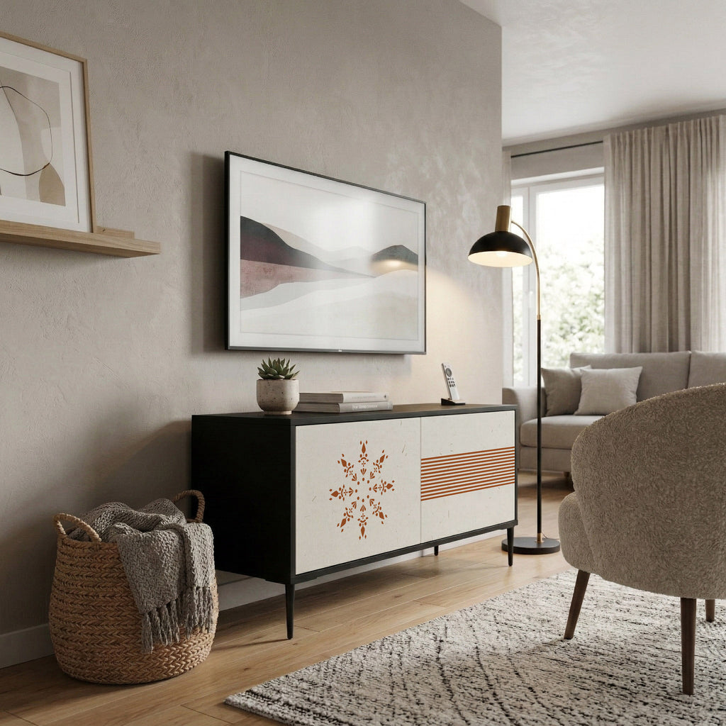 DAILY HARMONY Kompakt TV-bänk med 2 dörrar