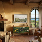 VIRGIN FOREST WITH SUNSET Kompakt TV-bänk med 2 dörrar