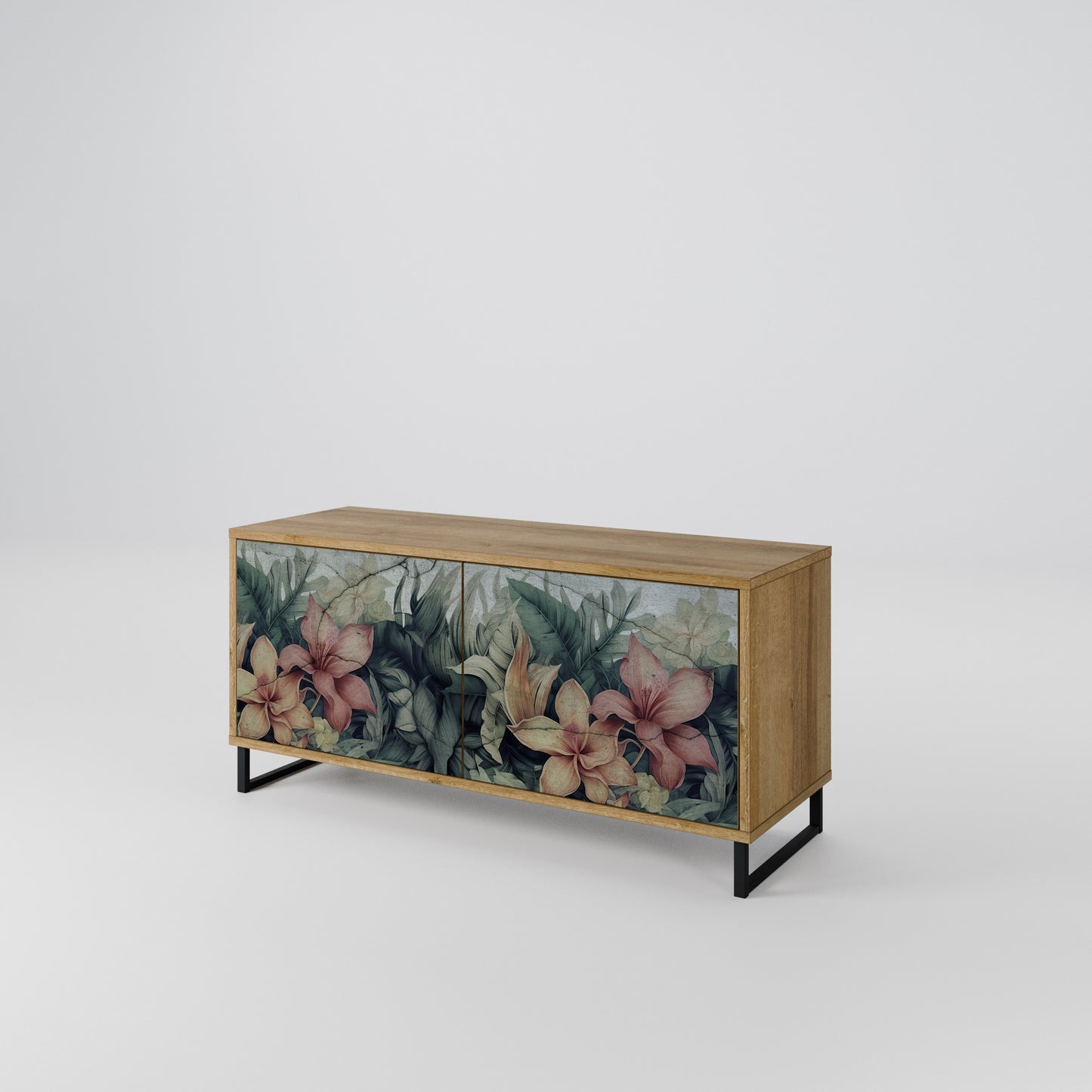 HEAVENLY BLOOM Kompakt TV-bänk med 2 dörrar