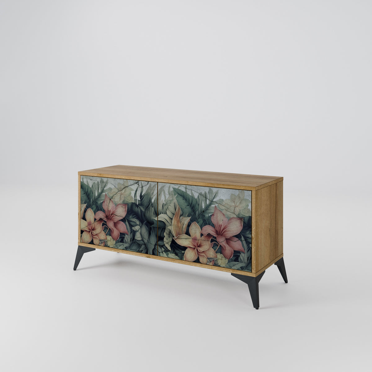 HEAVENLY BLOOM Kompakt TV-bänk med 2 dörrar