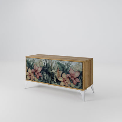 HEAVENLY BLOOM Kompakt TV-bänk med 2 dörrar