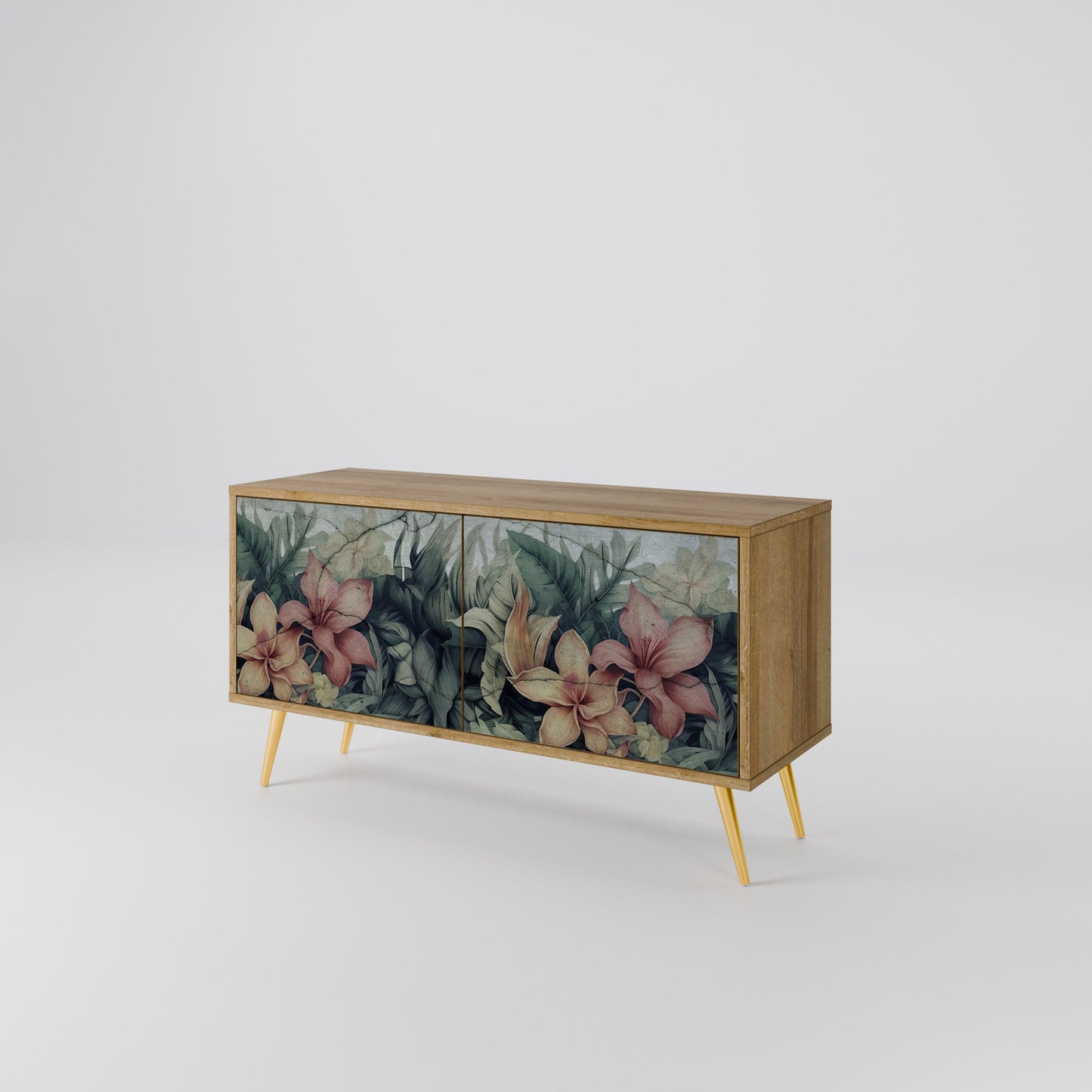 HEAVENLY BLOOM Kompakt TV-bänk med 2 dörrar
