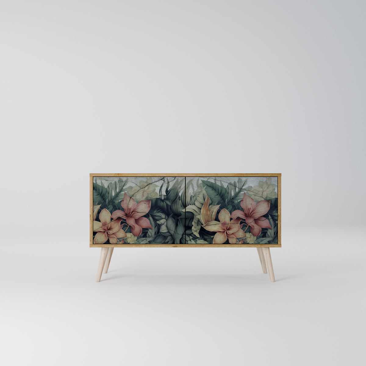 HEAVENLY BLOOM Kompakt TV-bänk med 2 dörrar