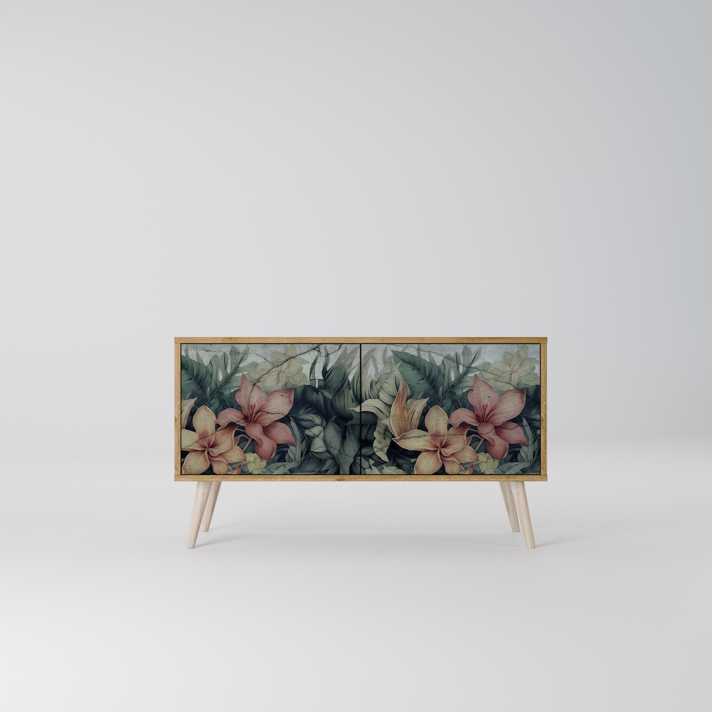 HEAVENLY BLOOM Kompakt TV-bänk med 2 dörrar