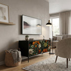 MIDNIGHT SPROUT Kompakt TV-bänk med 2 dörrar