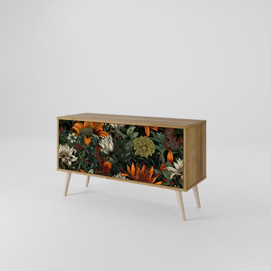 MIDNIGHT SPROUT Compact 2-Door TV Cabinet