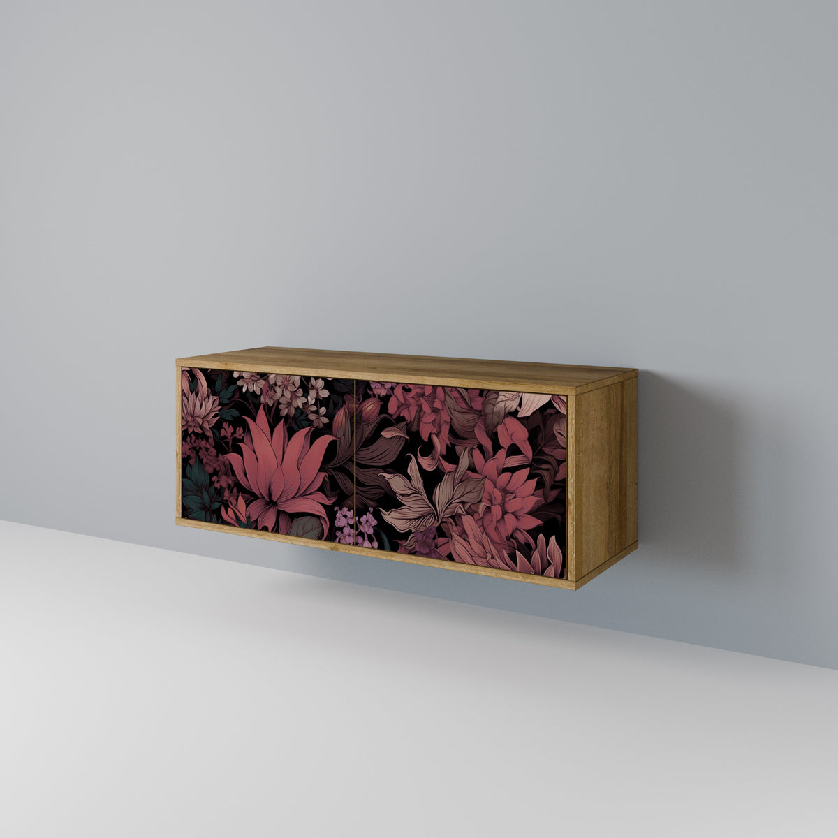 FLORAL WHISPER Kompakt TV-bänk med 2 dörrar