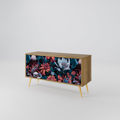 ETHEREAL BLOSSOMS Kompakt TV-bänk med 2 dörrar
