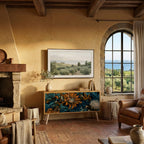 MORNING BLOOM Kompakt TV-bänk med 2 dörrar