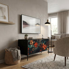 IMAGINARY BLOSSOM Kompakt TV-bänk med 2 dörrar