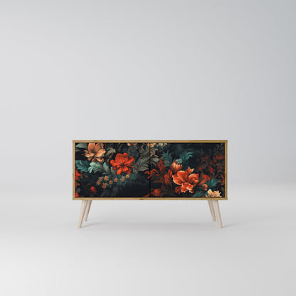 IMAGINARY BLOSSOM Kompakt TV-bänk med 2 dörrar
