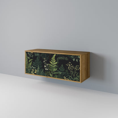 FERN FLOWERS Kompakt TV-bänk med 2 dörrar