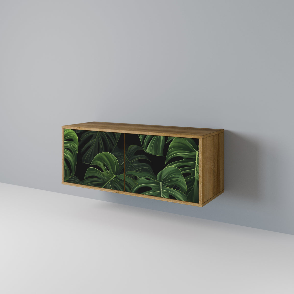 INFINITE MONSTERA Kompakt TV-bänk med 2 dörrar