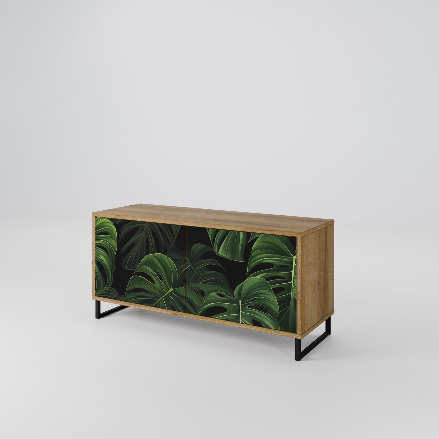 INFINITE MONSTERA Kompakt TV-bänk med 2 dörrar