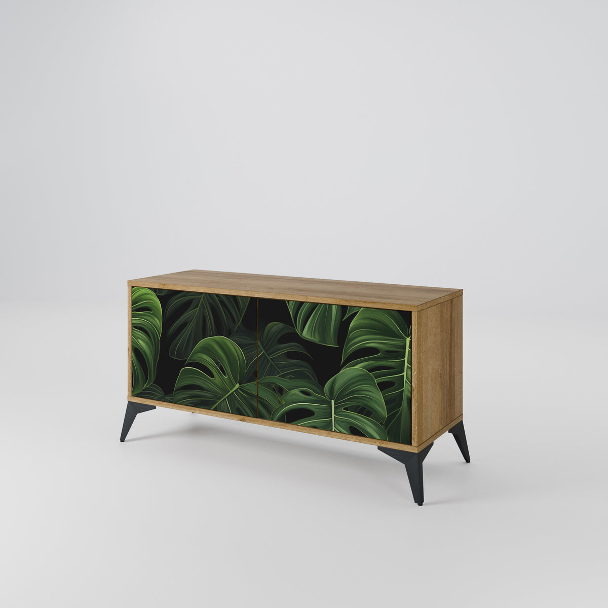 INFINITE MONSTERA Kompakt TV-bänk med 2 dörrar