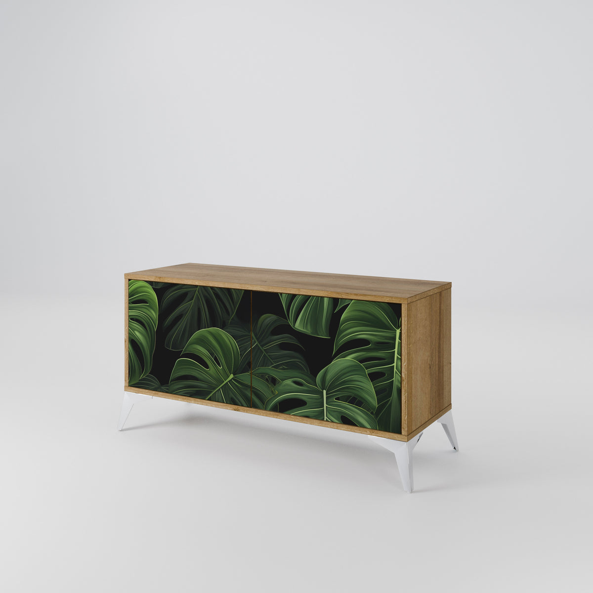 INFINITE MONSTERA Kompakt TV-bänk med 2 dörrar