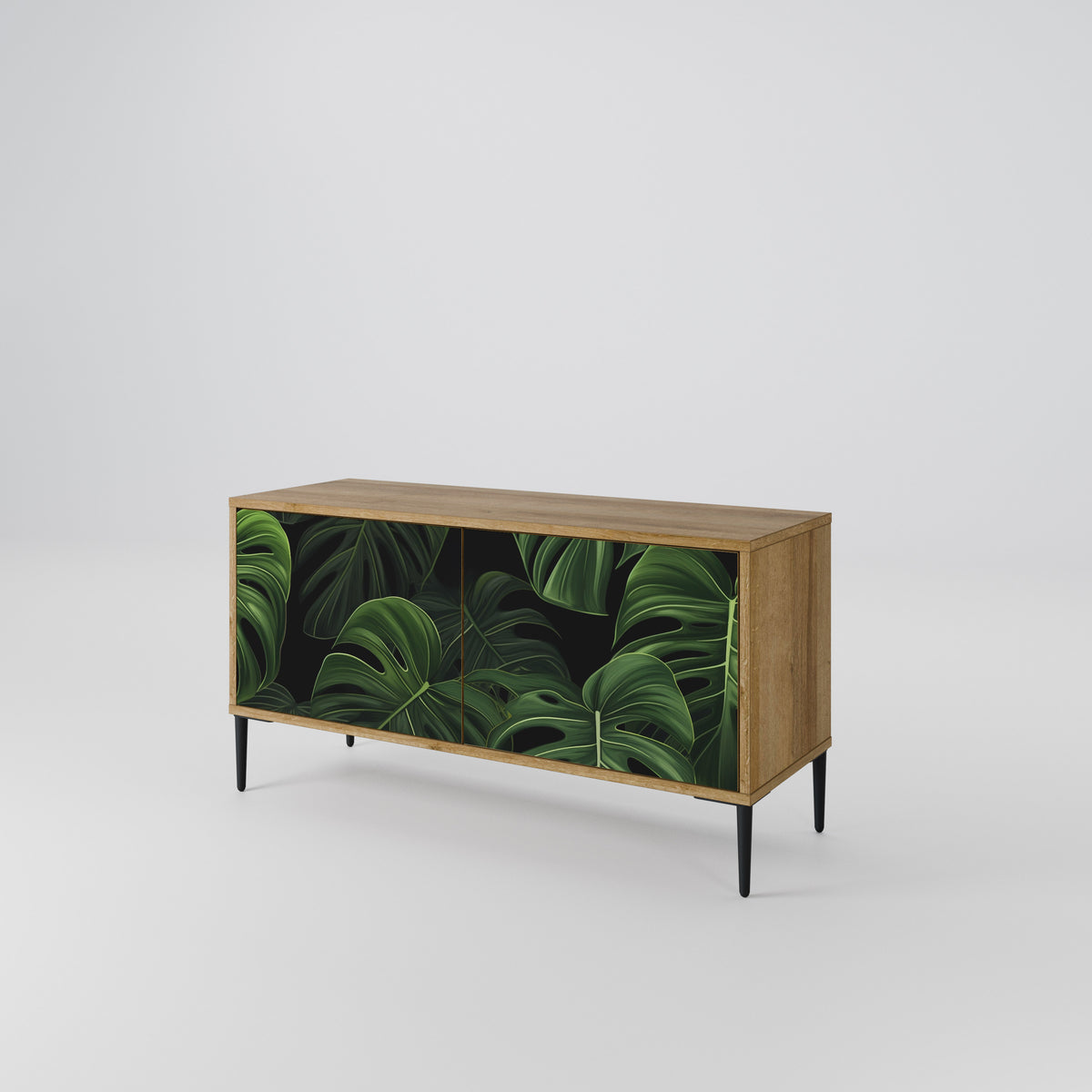 INFINITE MONSTERA Kompakt TV-bänk med 2 dörrar