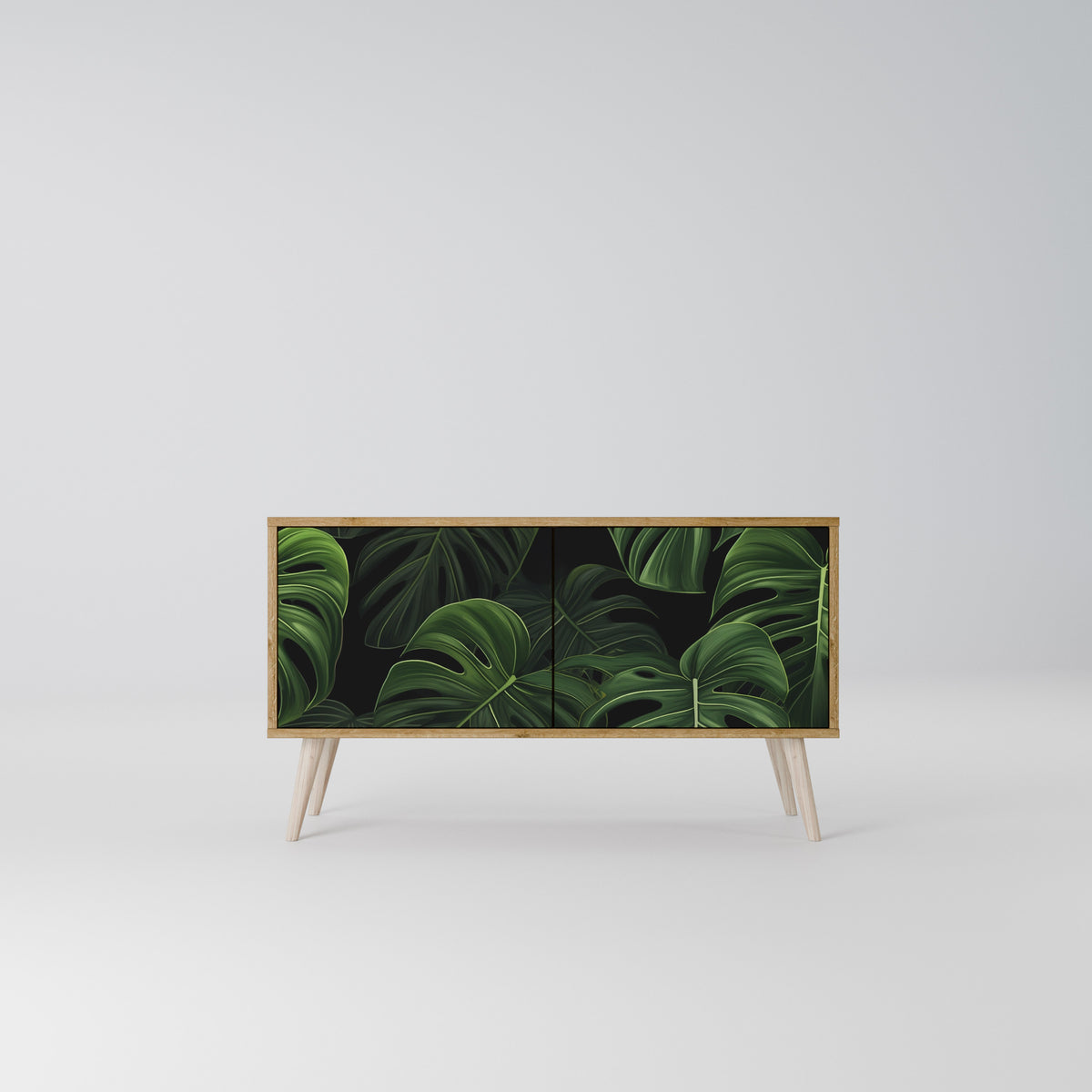 INFINITE MONSTERA Kompakt TV-bänk med 2 dörrar