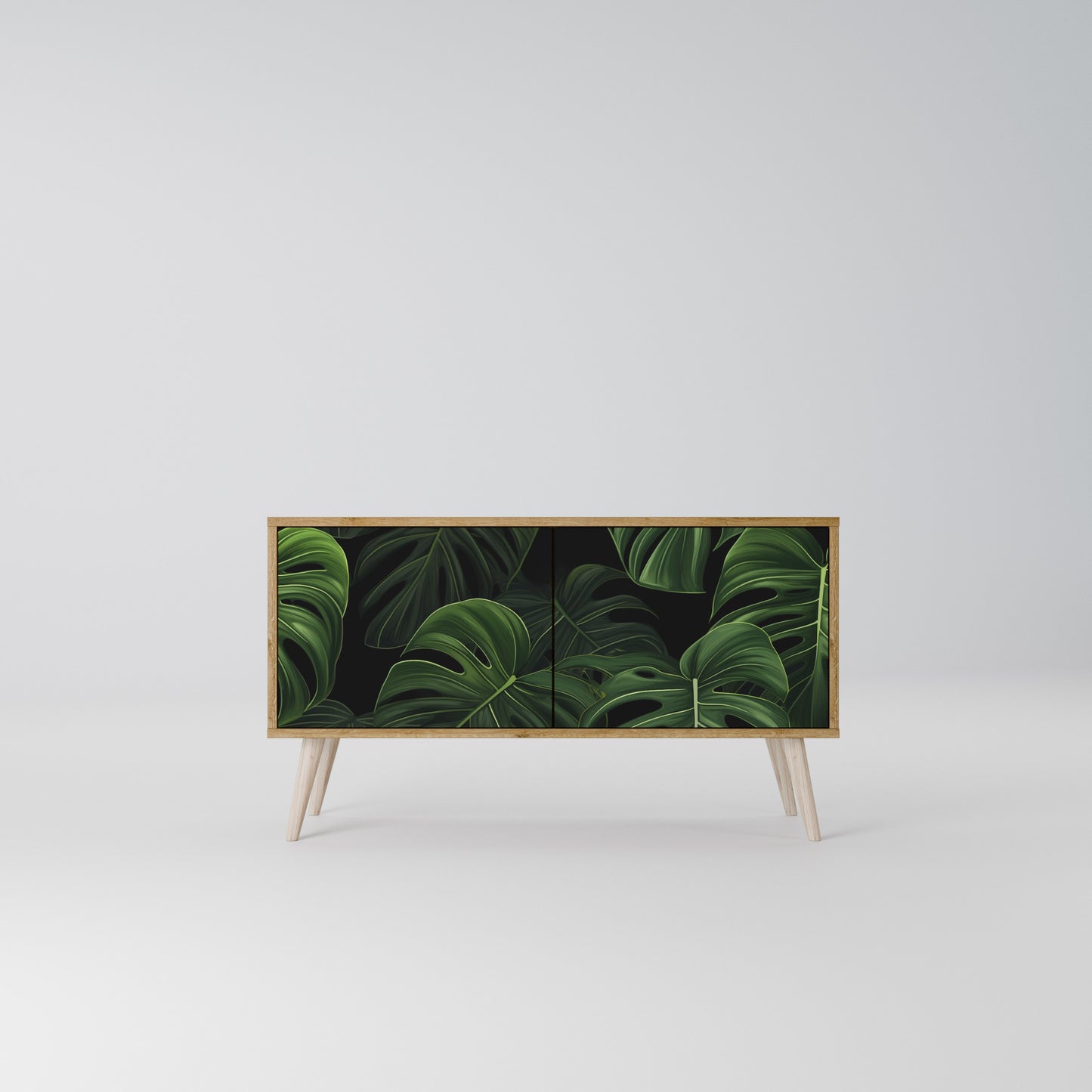 INFINITE MONSTERA Kompakt TV-bänk med 2 dörrar