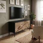PETAL DISTINGUISH Kompakt TV-bänk med 2 dörrar
