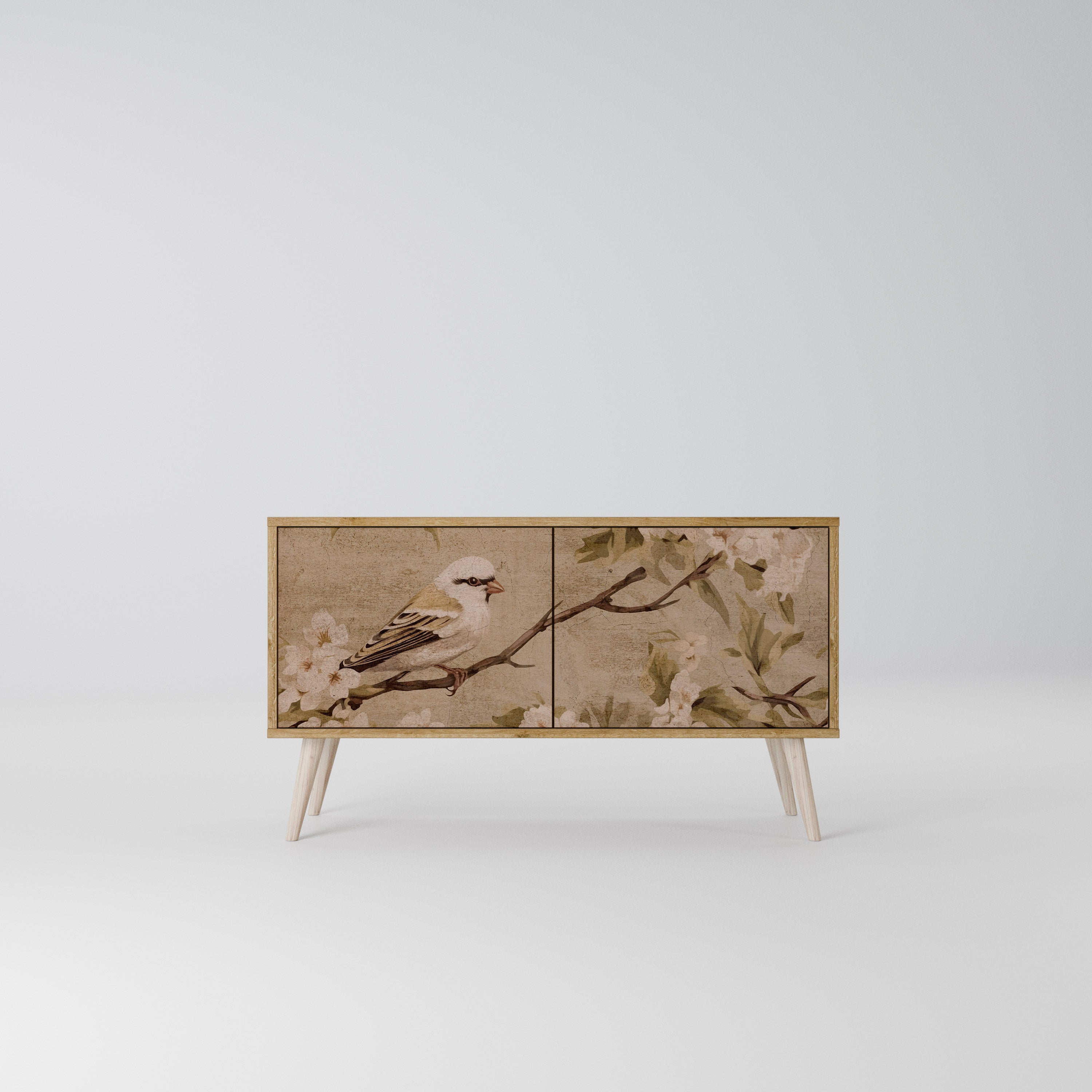 PETAL DISTINGUISH Kompakt TV-bänk med 2 dörrar